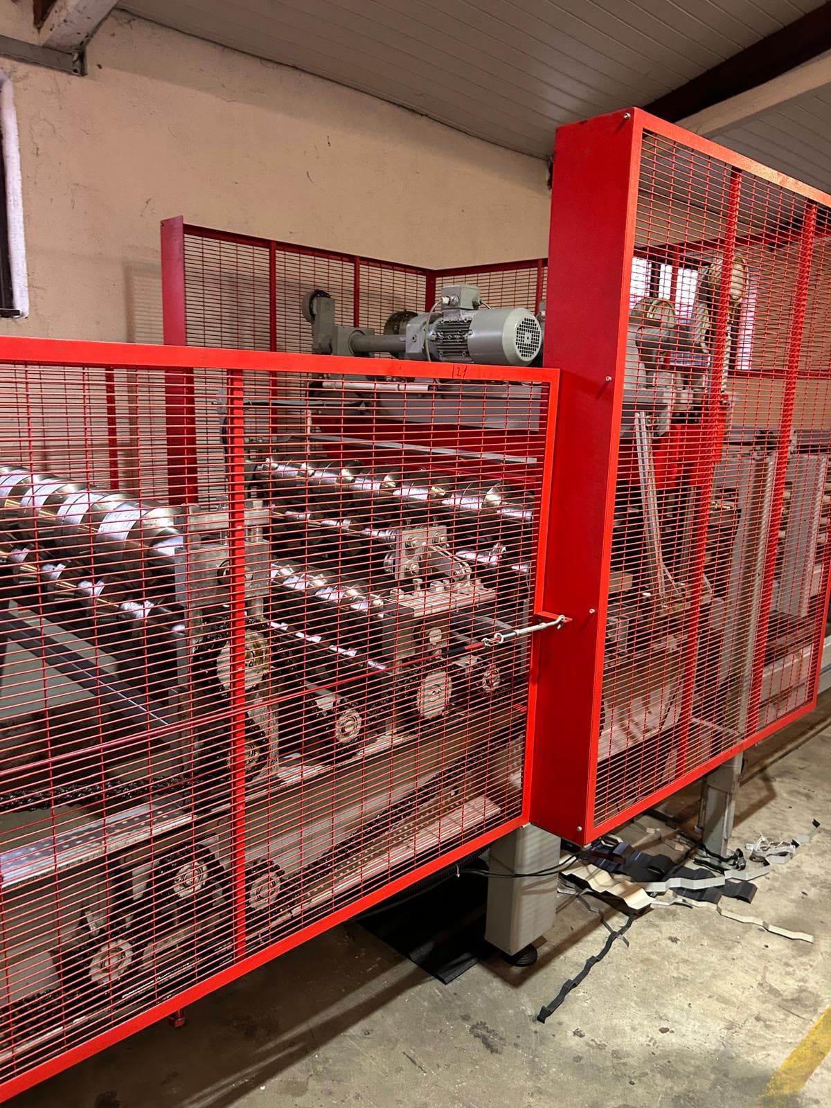 Custom mechatronic roll forming machine with motor drives and PLC-controlled safety systems